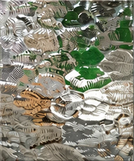 B08: Ultra-clear silver ripple · 8 mm