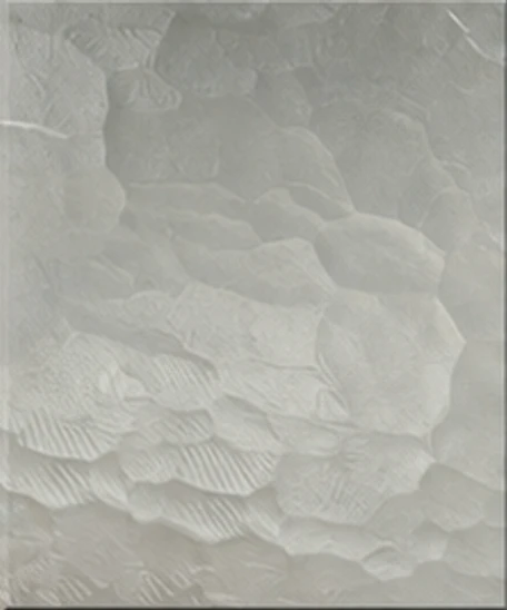 B09: Ultra-clear silver ripple, one-side satin · 8 mm