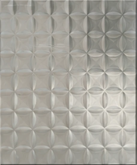 B10: Ultra-clear geometric, one-side satin · 8 mm