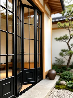 HF02 · Black — Courtyard reference · panelled base