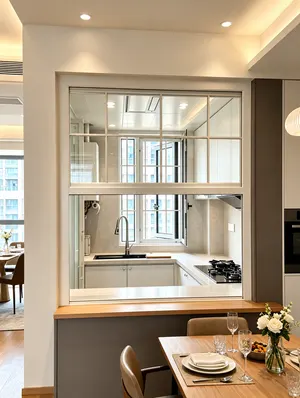 SW08 · White · kitchen and dining connection — Style and setting reference